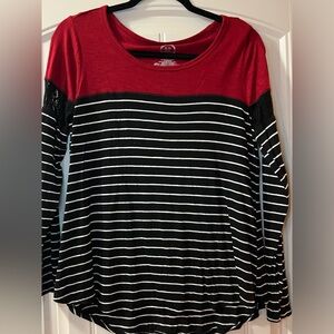 Size small striped long sleeve shirt